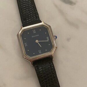 VINTAGE BULOVA OCTAGONAL N9 WOMANS WATCH NOT RUNNING AS IS PREOWNED